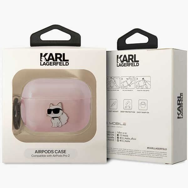 Etui Karl Lagerfeld dla AirPods Pro 2 (2022/2023) Choupette Różowy