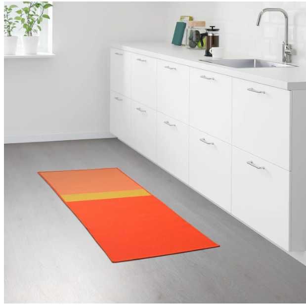 Ikea Grästed Dywan dywanik  chodnik  POMARANCZOWY
