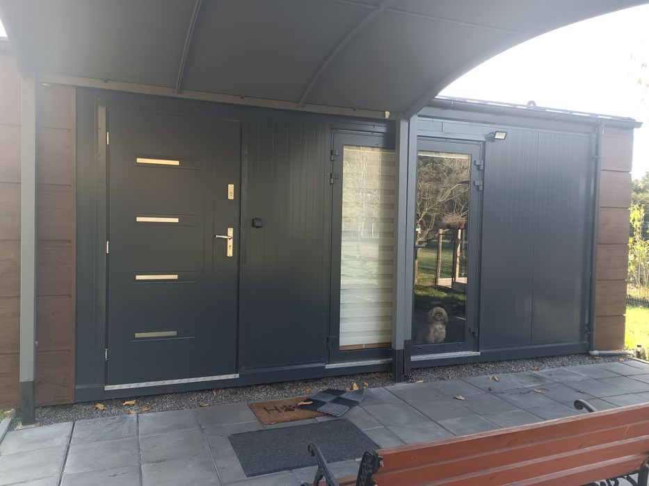 Dom modułowy całoroczny 36 m2 na zgłoszenie bez pozwolenia.