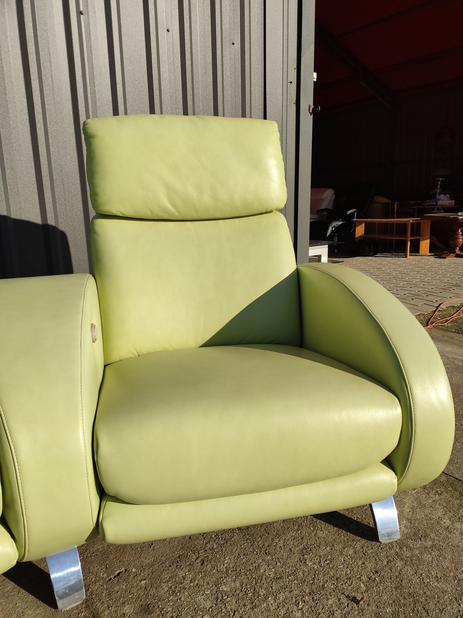 Sofa kinowa, wypoczynek z funkcją relax-skóra naturalna! Nowoczesny