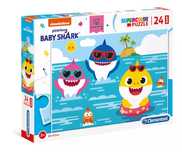 Puzzle maxi 24 elementy. Supercolor. Baby Shark. Clementoni