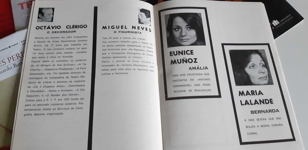 Programas de teatro, ópera e outros espectáculos