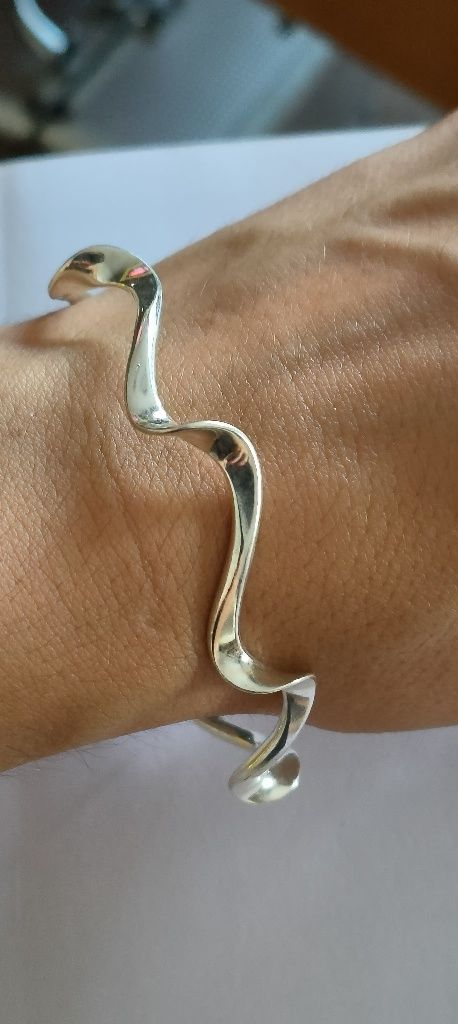 Pulseira escrava em prata