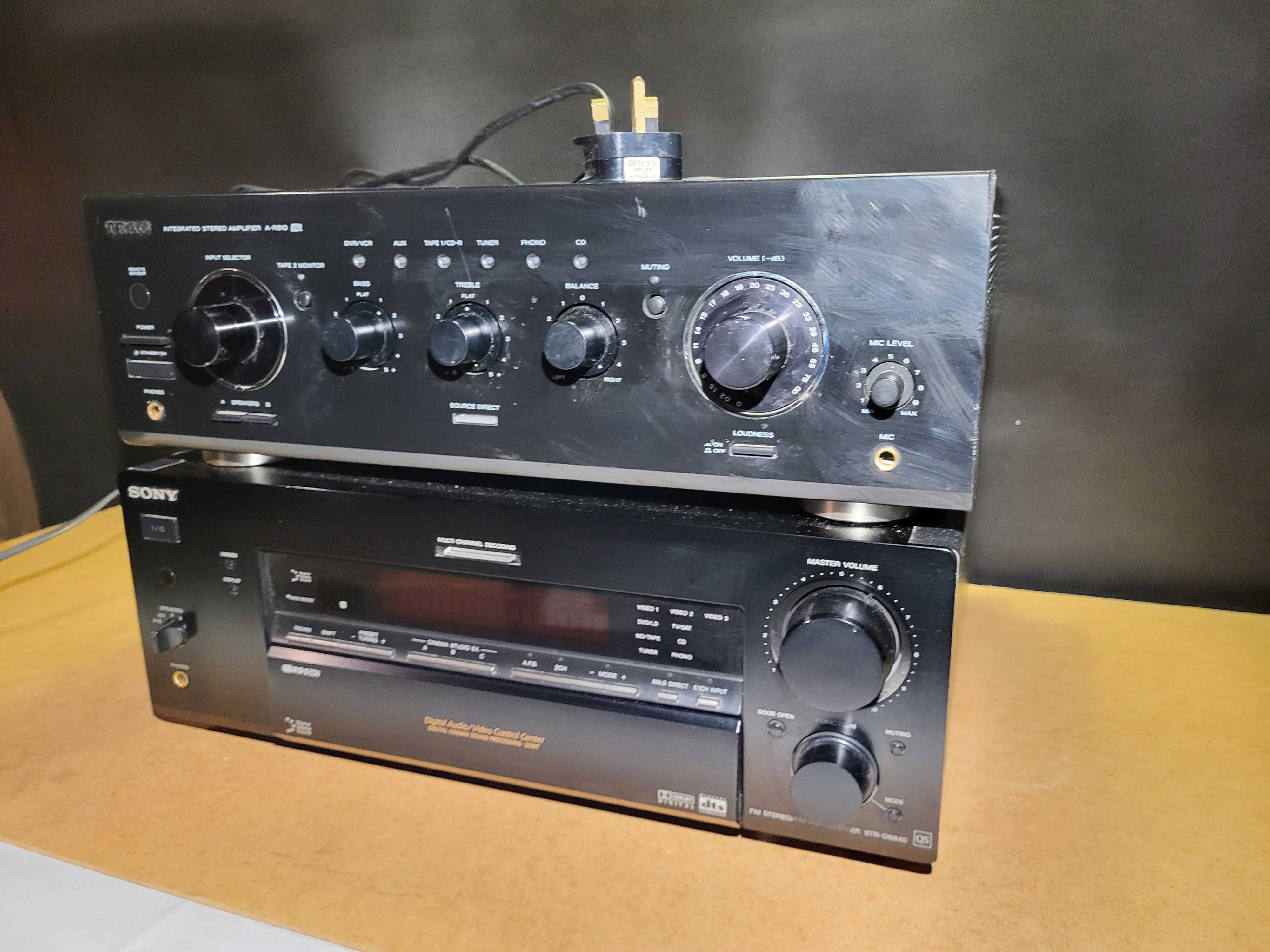 Wzmacniacze Sony STR-DB840 TEAC A-R610