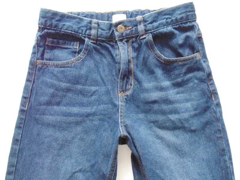 F&F spodnie jeans z przetarciami 13-14 lat pas 74 cm