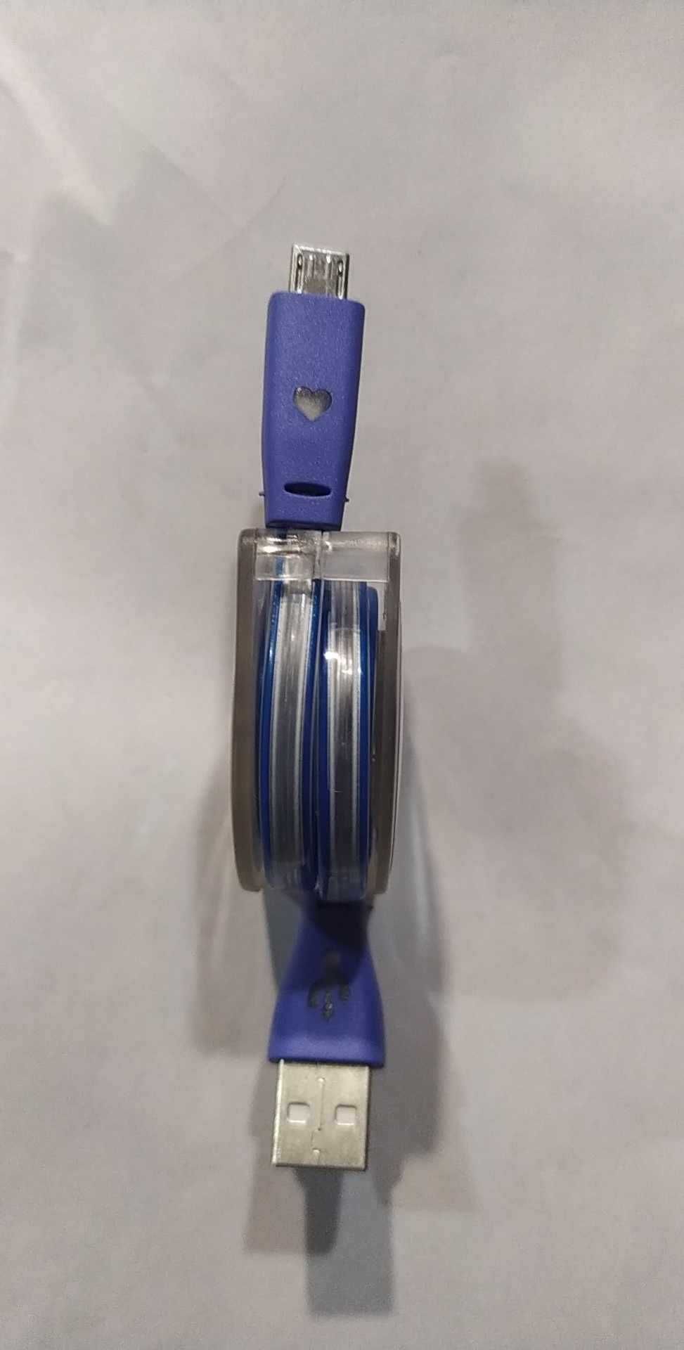 Kabel USB - Micro USB Regulowany WU-05 NIEBIESKI
