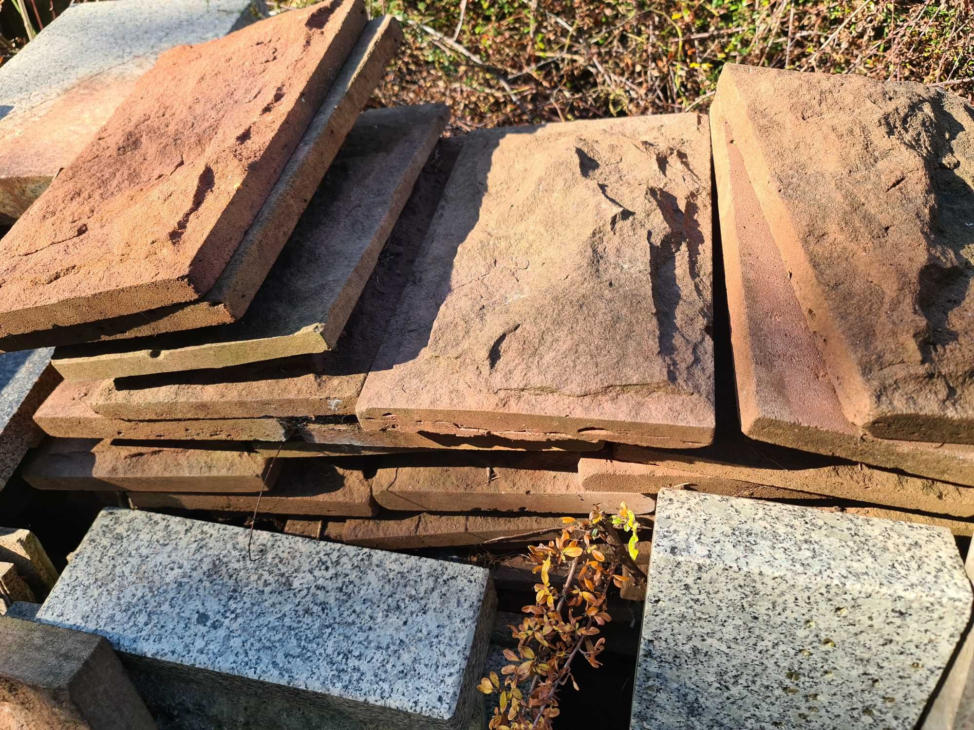 Piaskowiec, Kamień Naturalny Elewacyjny Płytki z Kamienia - cięty