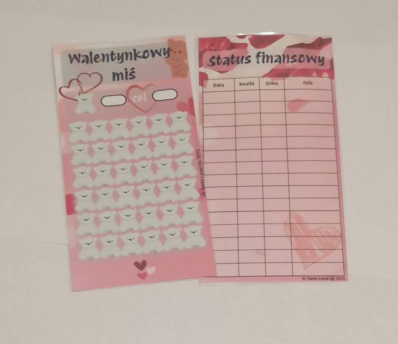 Wyzwanie budżetowe A6 - walentynkowy miś