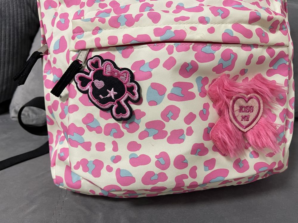Рюкзак хелоу кітті( hello kitty) рожевий леопард