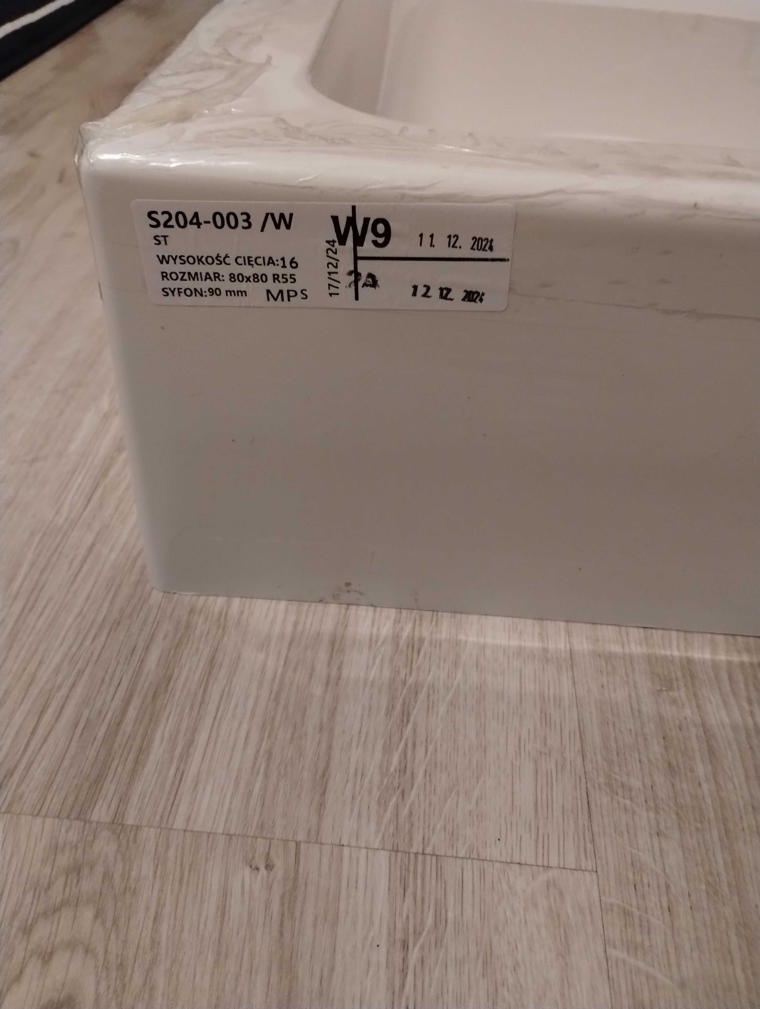 Brodzik prysznicowy 80x80x16 Cersanit Tako S204-003- nowy zafoliowany