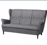 sofa ikea szara 3-osobowa