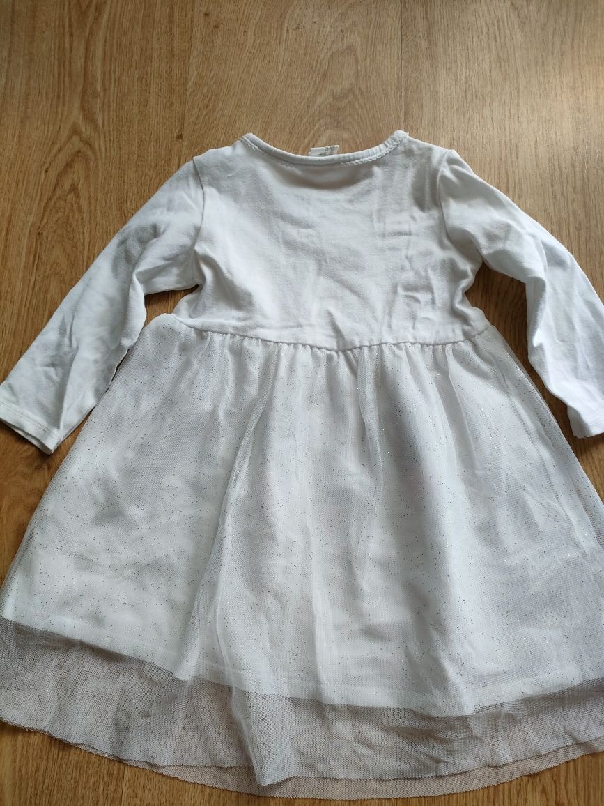 Sukienka H&M dla dziewczynki tiul brokat