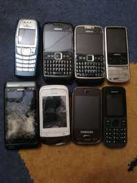 Telefony Nokia 8 sztuk E71 N8 6700, 6610i, C2, 100, Samsung