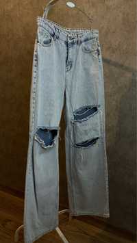 Женские джинсы палаццо/женские штаны