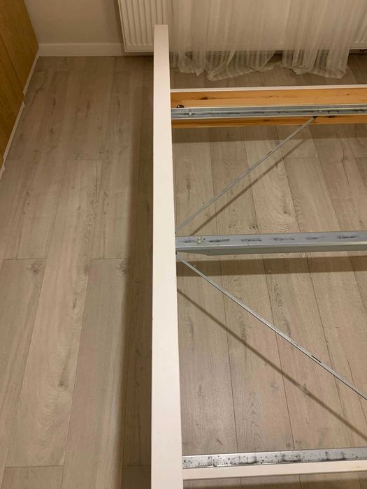 Rama łóżka, biała, 140x200 cm