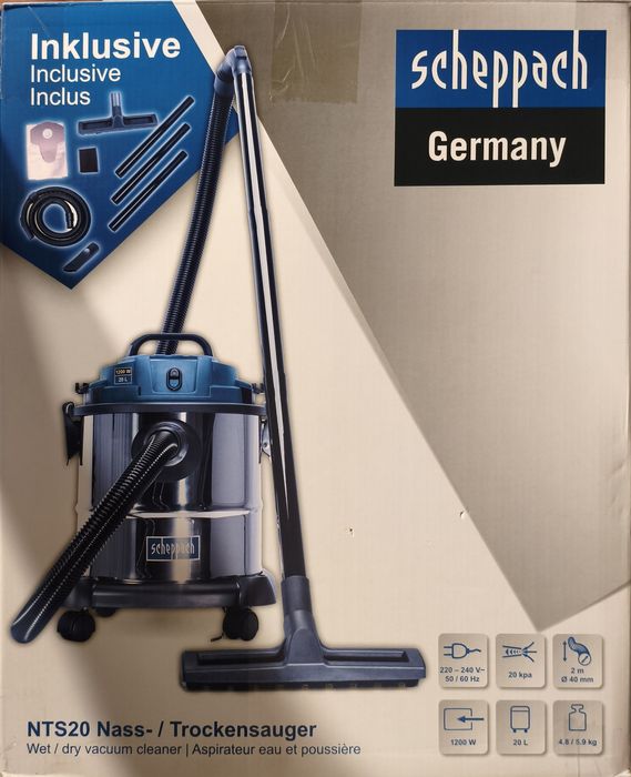 Odkurzacz warsztatowy przemysłowy 20L 1200W Scheppach NTS20