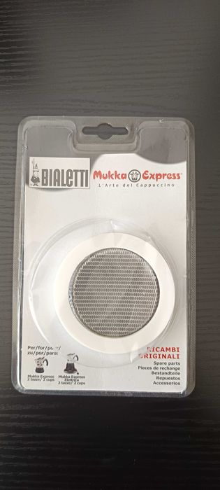 Sitko i uszczelka do kawiarki 2 TZ Mukka Express Bialetti