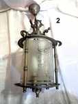 Candeeiros Lanternas Bronze  Metal Vidro