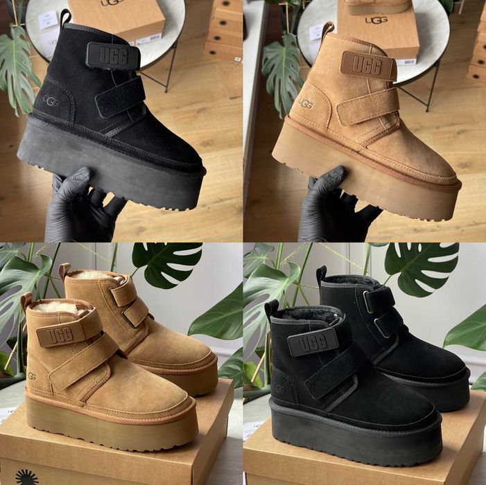 Женские ботинки UGG Neumel Platform Chukka 36-41 Натур Замша! Новинка!