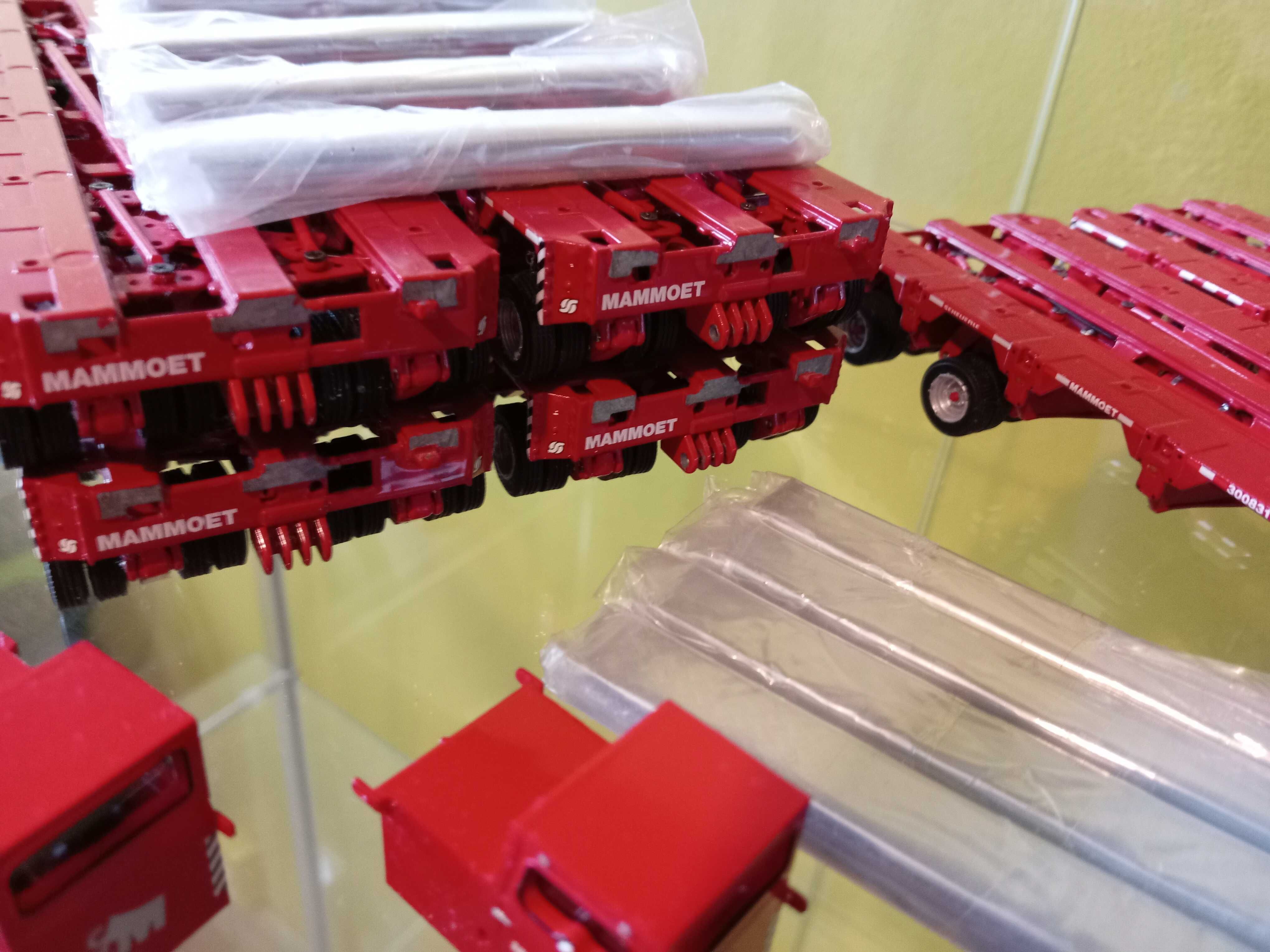 Model WSI 1:50 Mammoet MEGA przyczepy Scheuerle Intercombi - Coke Drum