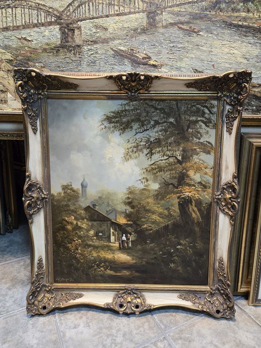 Oryginalny obraz olejny malowany na płótnie Willi Berger