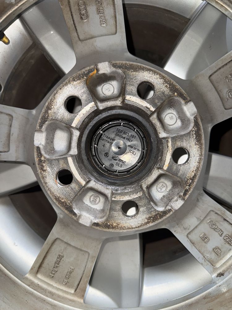 Диски Skoda Audi 5/112 r16 et37 7.5j цо 66.6