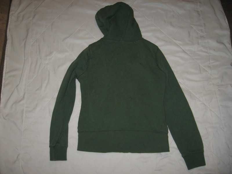 bluza dresowa dres hoodie kaptur z kapturem ocieplana zielona M LOGG