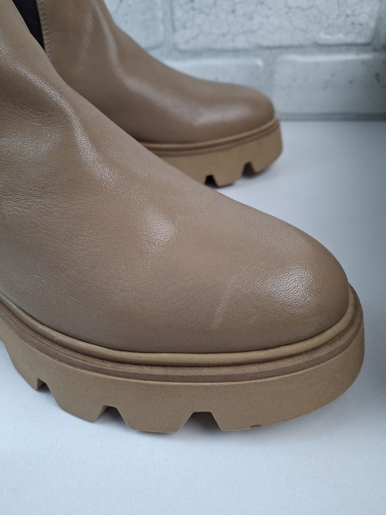Botki sztyblety Clarks Motive 2.0 r.39,5 skóra naturalna