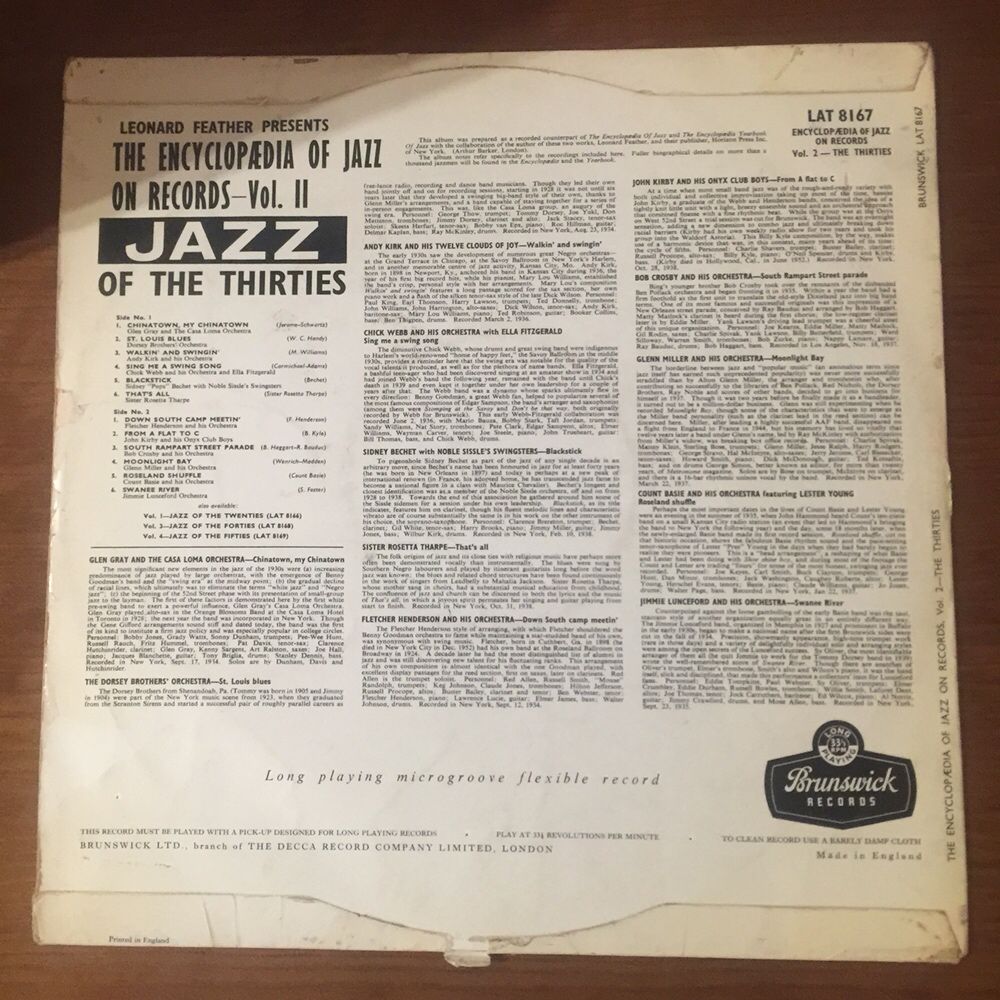 Disco vinil Encyclopaedia of Jazz on records - vol 2