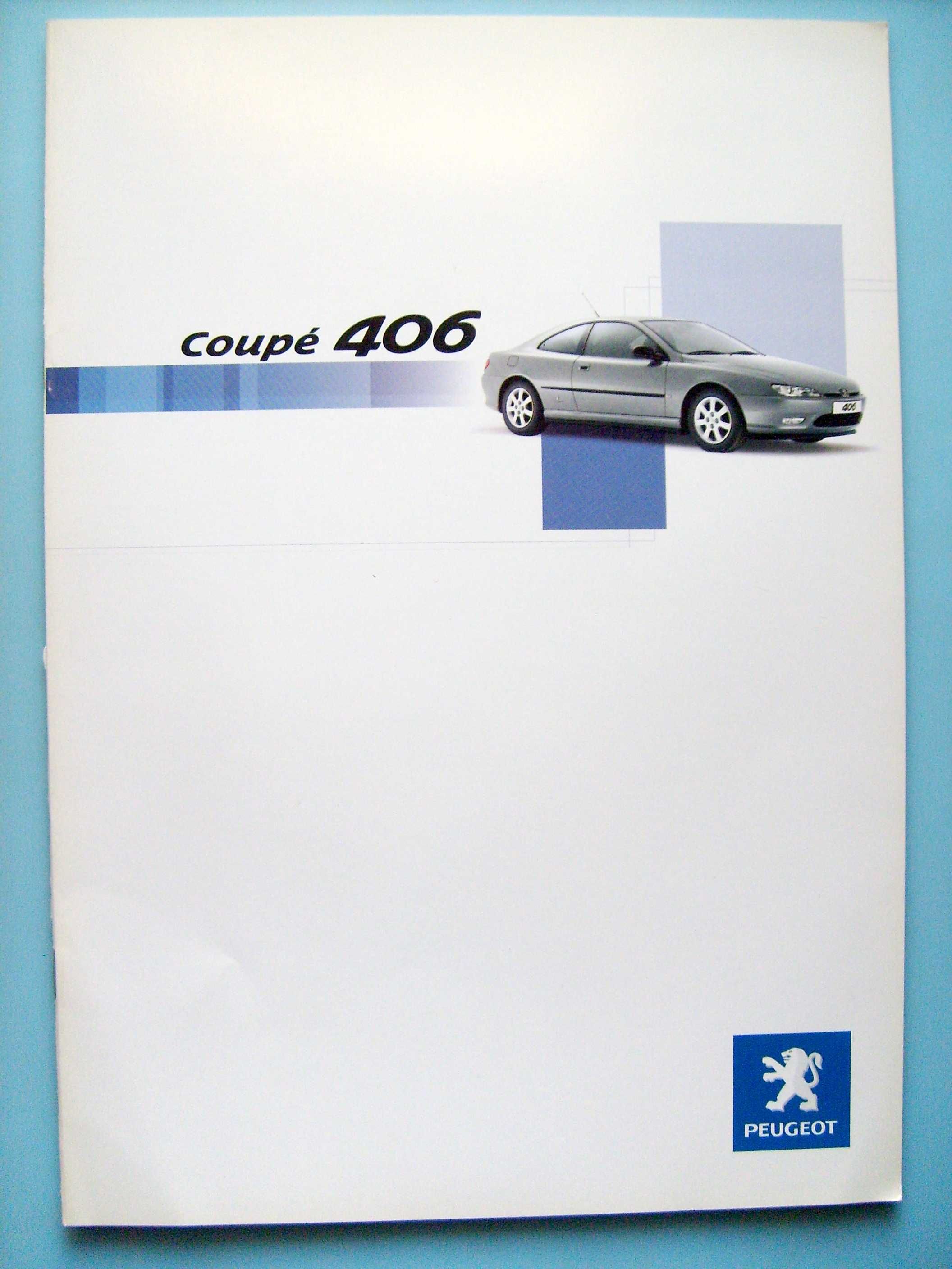 Peugeot 406 Coupe Pininfarina 2002 * prospekt 28 stron, stan BDB