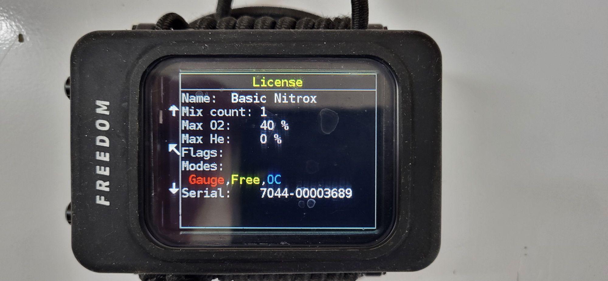 Komputer nurkowy feromon Diversoft Basic nitrox