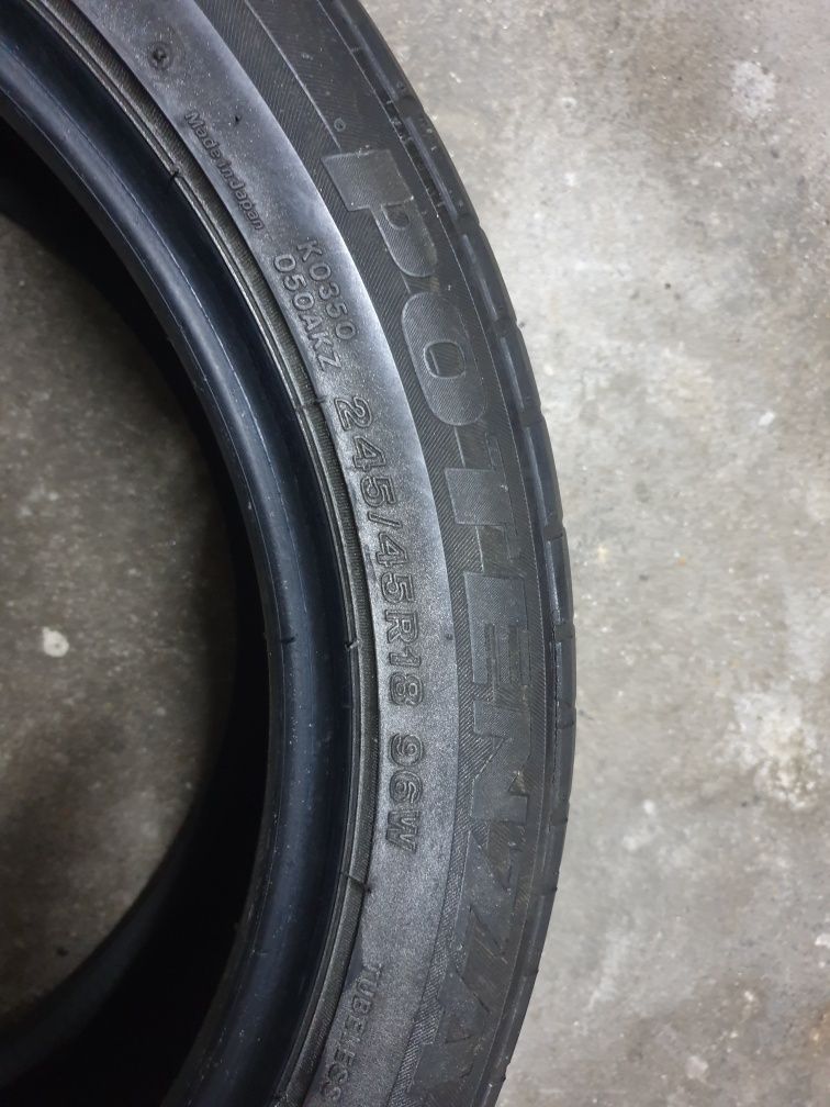 Vendo pneus 245/45/18 Bridgestone Potenza 60€ o par