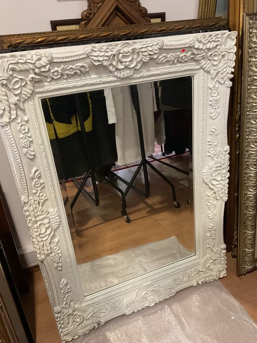 Espelhos Branco preto tamanho de 119x88 cm