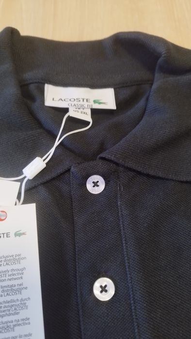 Polo Lacoste preto