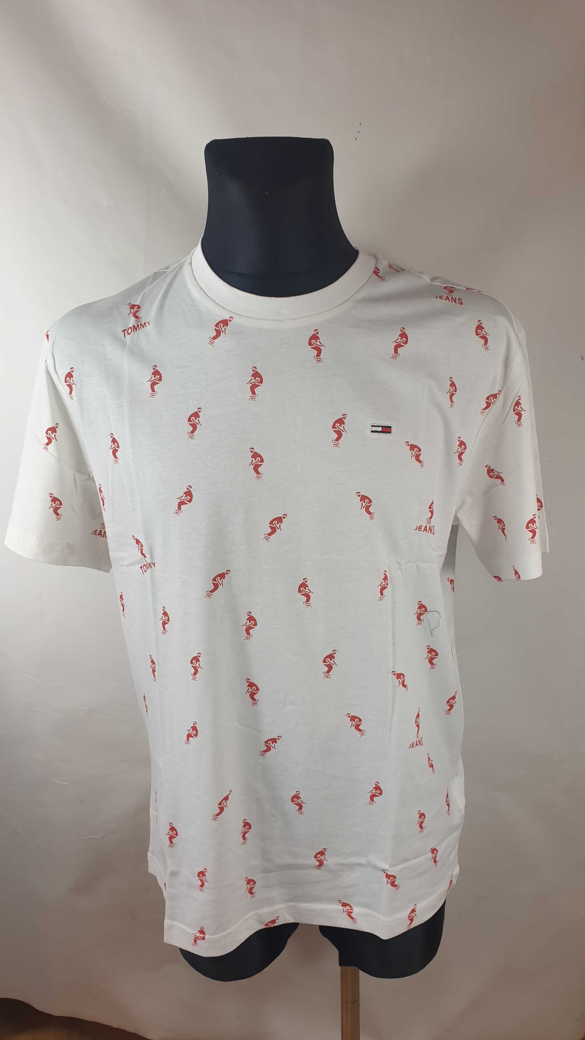 T-shirt męski okrągły dekolt Tommy Hilfiger Jeans rozmiar L