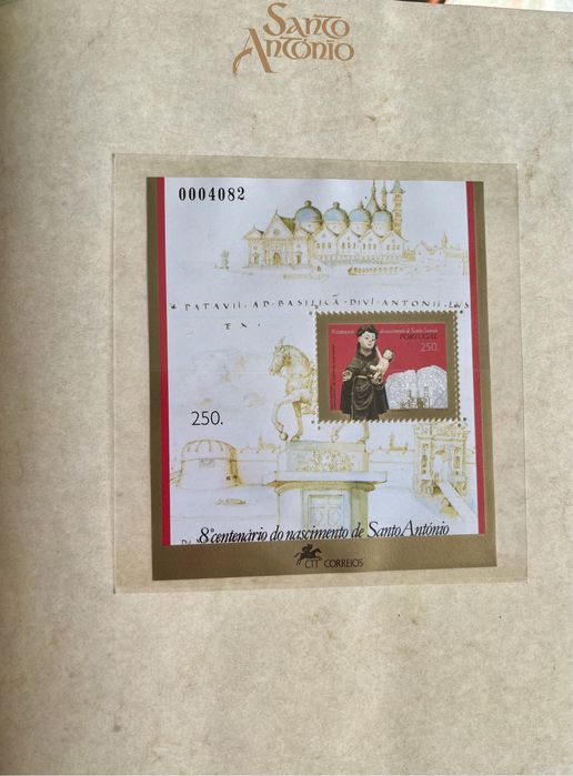 Santo António - livro CTT clube colecionador