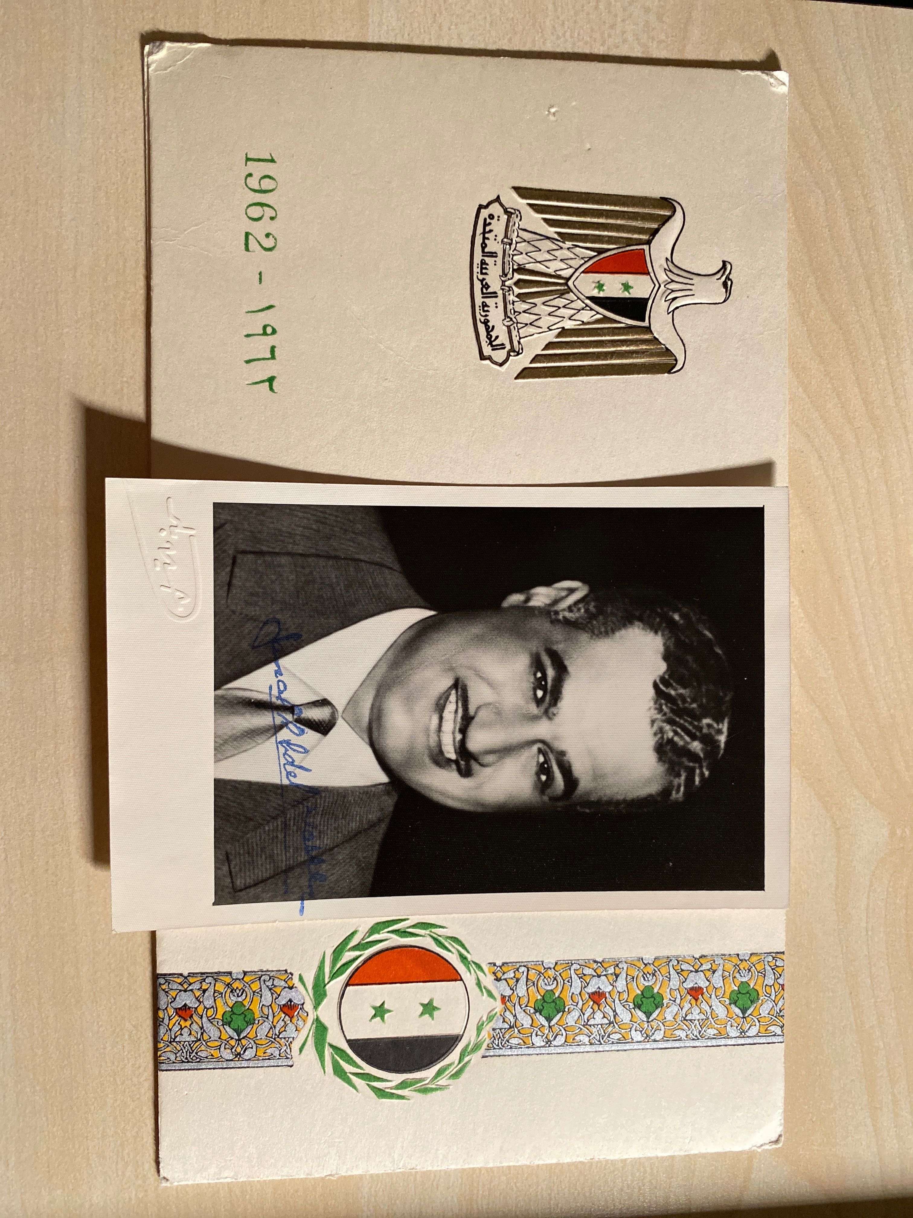 Gamal Abdel Nasser Prezydent Egiptu autograf