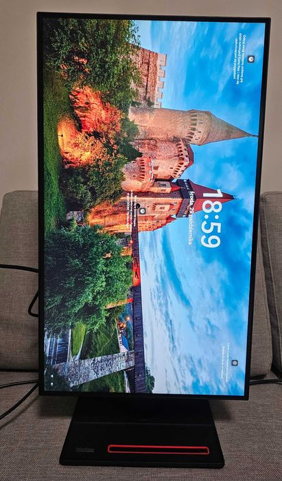 Monitor 2K, 27' LENOVO P27q-20, 2560x1440 IPS + kabel HDMI. Wysyłka!
