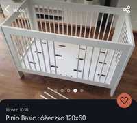 Łóżeczko Pinio Basic 120 x 60 + materac