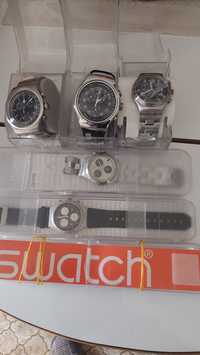 Relógios Swatch e albatroz de coleção