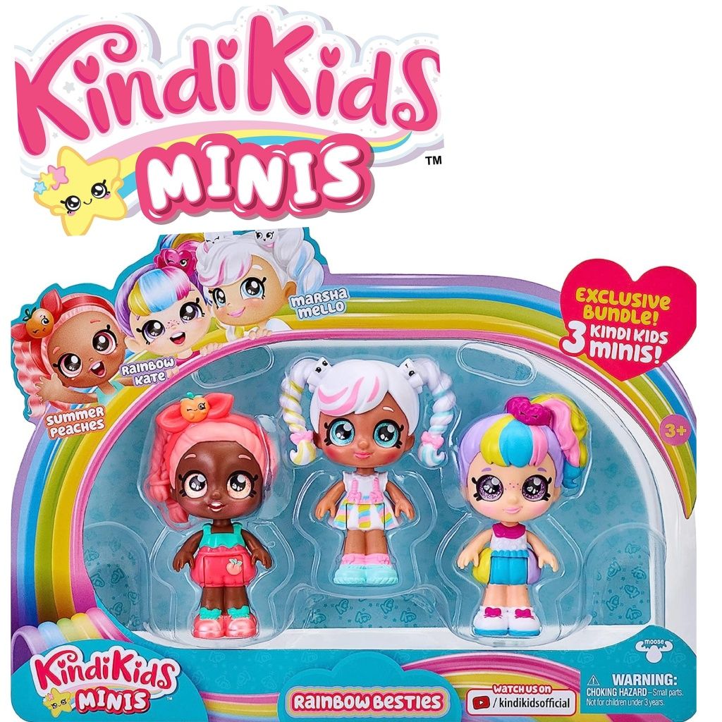 Kindi kids mini ляльки Кінді Кідс міні Summer Peaches, Марша, Кейт