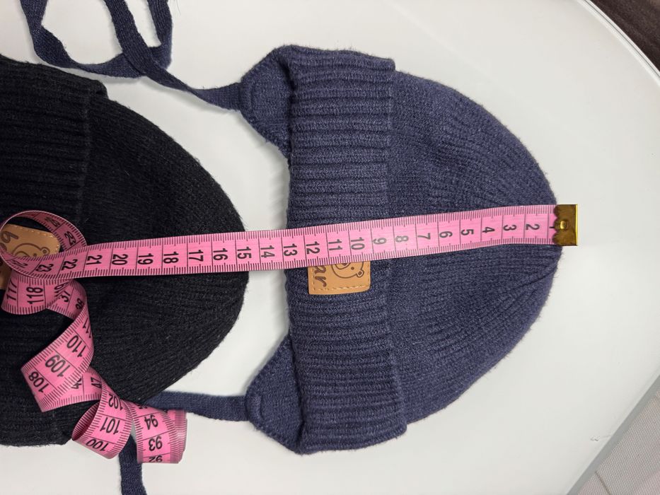 Вʼязані теплі шапки Zara на підкладці дитячі детские шапки на завязках