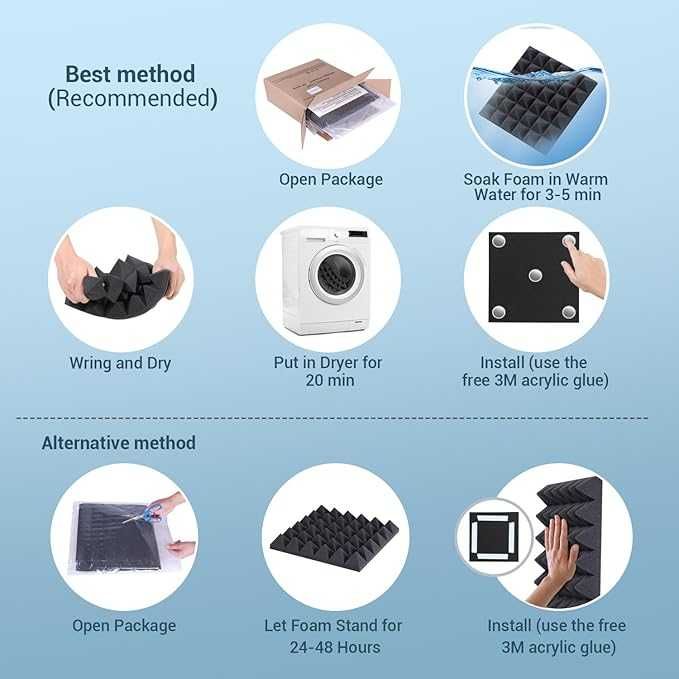 Panele akustyczne Ohuhu, 48sztuk