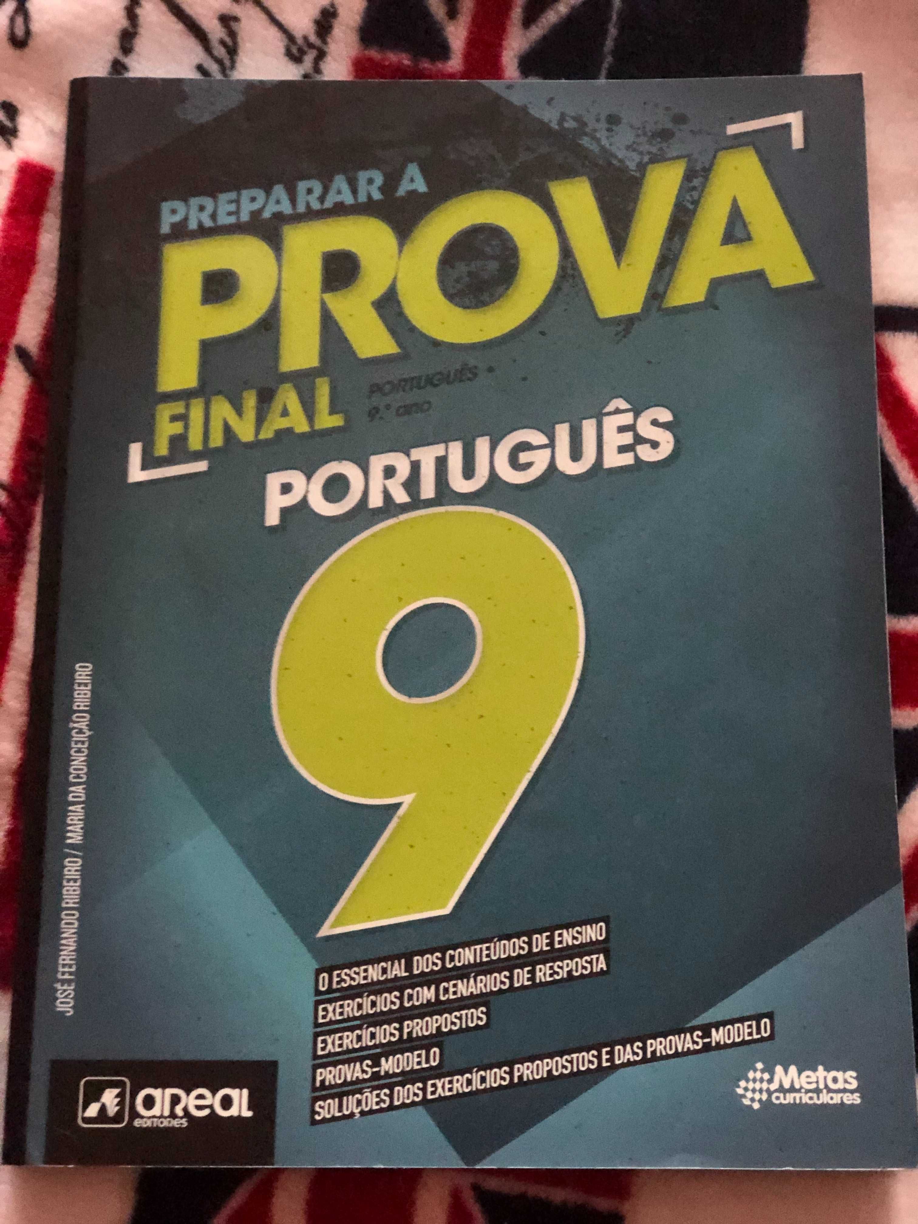 Livro preparação para Exame Nacional Português9º ano(portes incluídos)