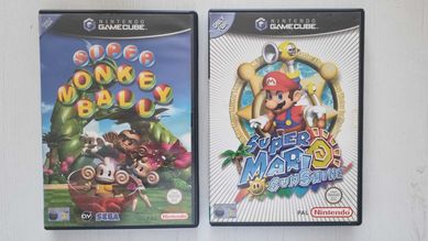 Supe Mario Sunshine + Super Monkey Ball na Gamecube / zestaw gier