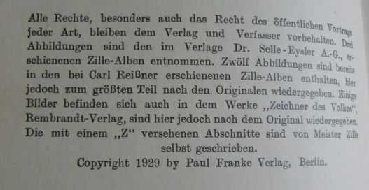 Das Zillebuch Hans Ostwald, Heinrich Zille rysunek