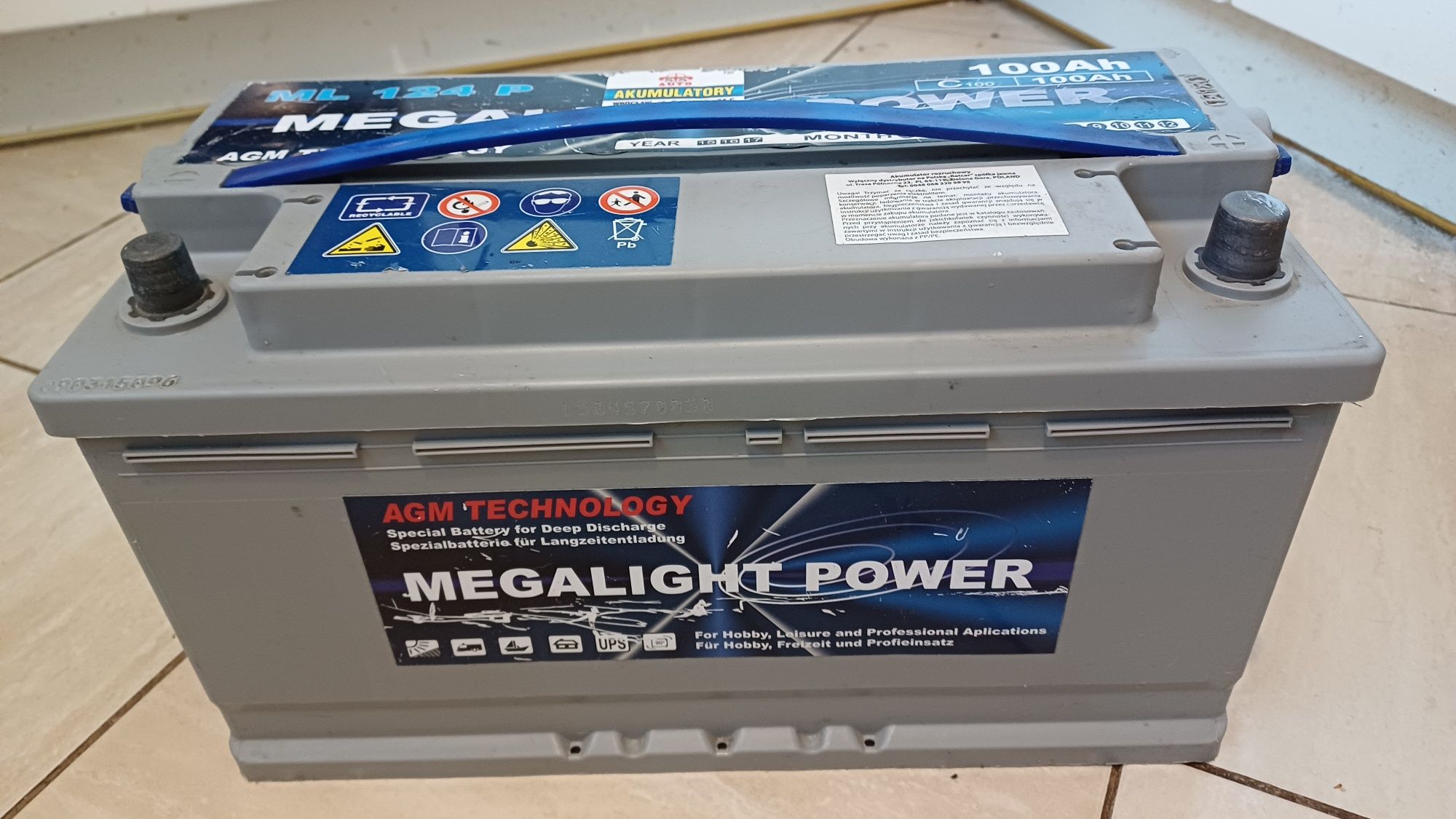 Akumulator agm 100 Ah Megalight Power