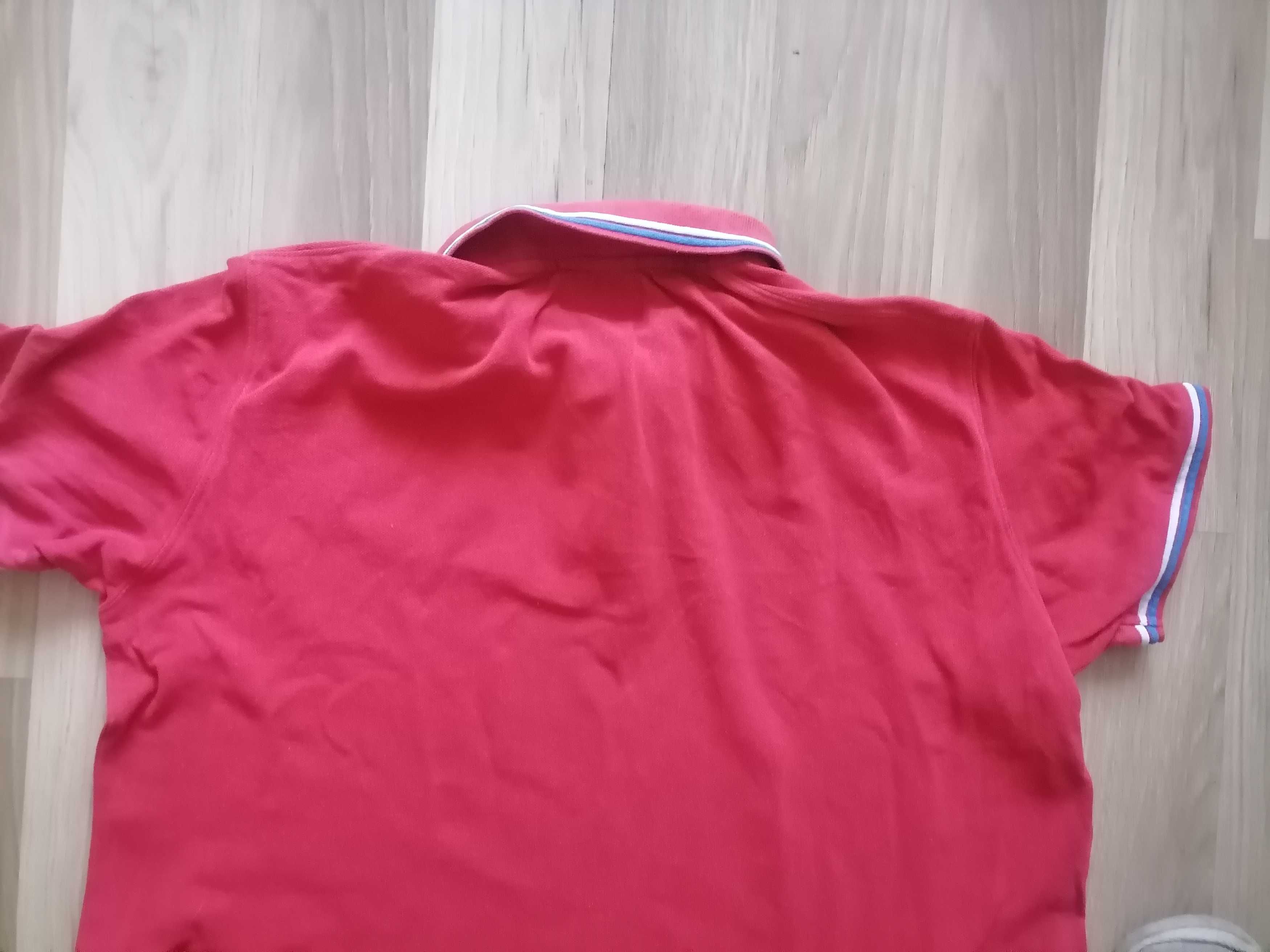 Czerwona koszulka polo xxl