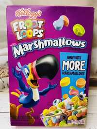 США Сухий сніданок Kellogg's Froot Loops кольорові кільця з маршмеллоу