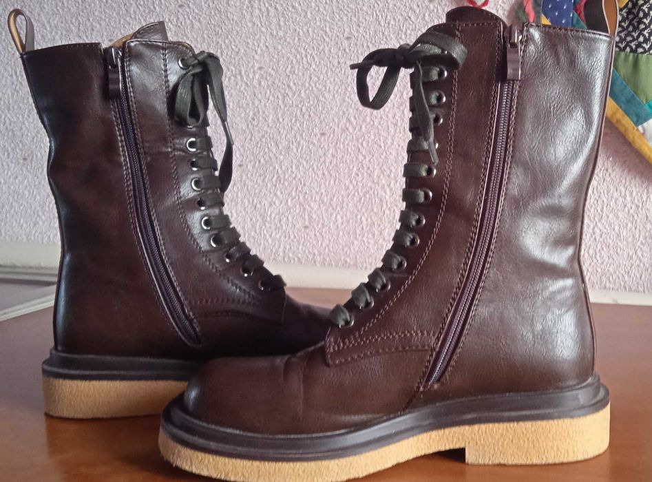 Напівчоботи, якісний шкірзамінник